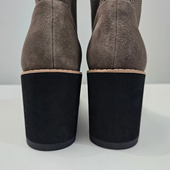 Eileen Fisher Quill Ankle Boot Womens 11 Rye Brown Knit Platform Wedge NEW - Picture 7 of 13